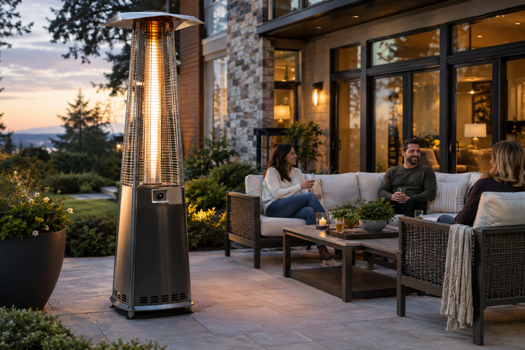 Outdoor heater lifestyle photo