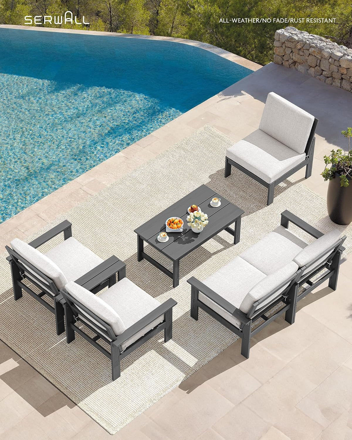 HDPE Outdoor Patio Furniture Set Outdoor Couch