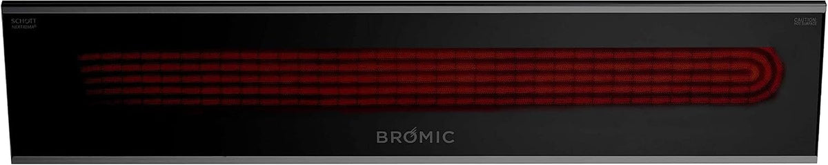Bromic Platinum Smart Heat 2300W Electric Patio Heater - Radiant Infrared, 220V-240V, Black Finish - BH0320003