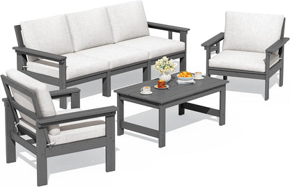 HDPE Outdoor Patio Furniture Set Outdoor Couch