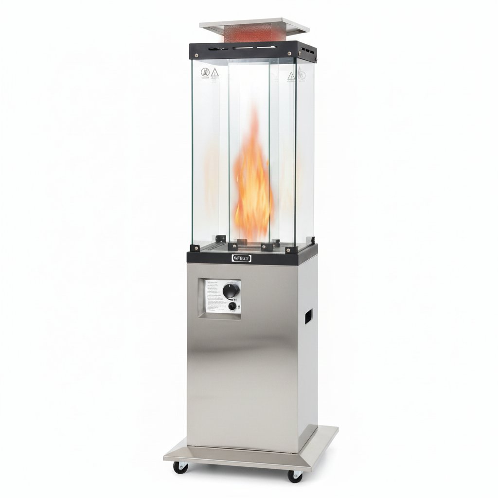 41,000 BTU Propane Patio Heater with Metal Hood