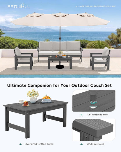 HDPE Outdoor Patio Furniture Set Outdoor Couch